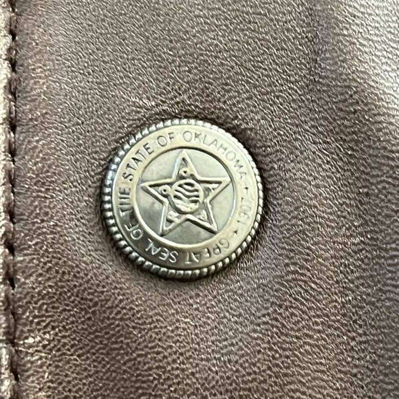 Saguaro by Roper Western Vest Men's Size L Leather Brown Snap Button Rodeo - Picture 12 of 16